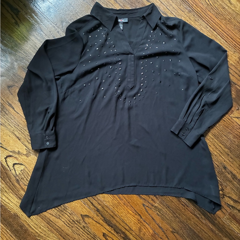 Elegant Black Women's Top
